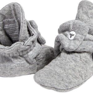 Comfort Fit Organic Cotton Booties for Babies - Perfect for Crawling 6-9 Months